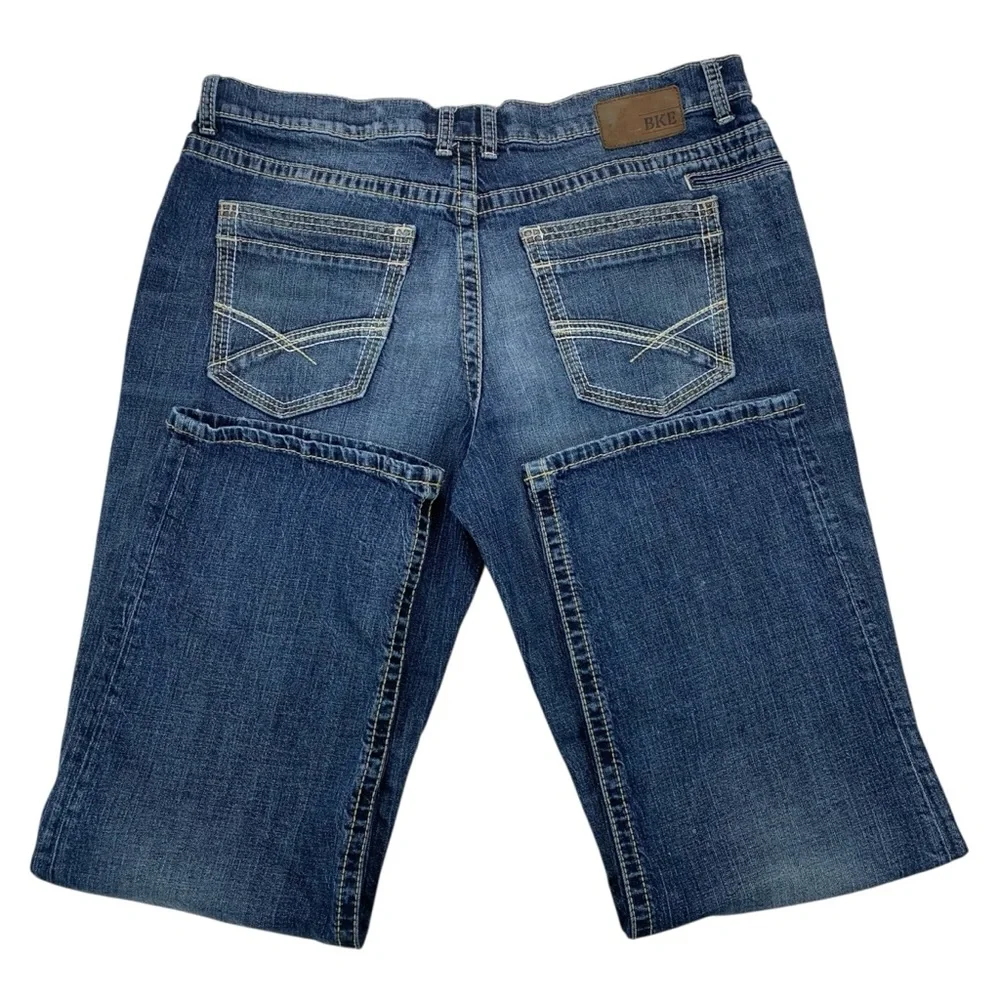 BKE Seth men’s straight leg jeans‎ size 38R blue medium wash